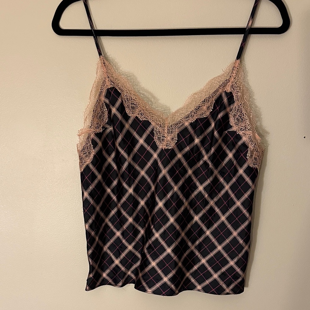 Victoria's Secret Black Plaid Cami